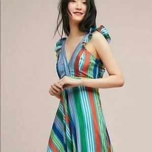 Anupamaa Summer School Silk Stripe Maxi 4 NWD